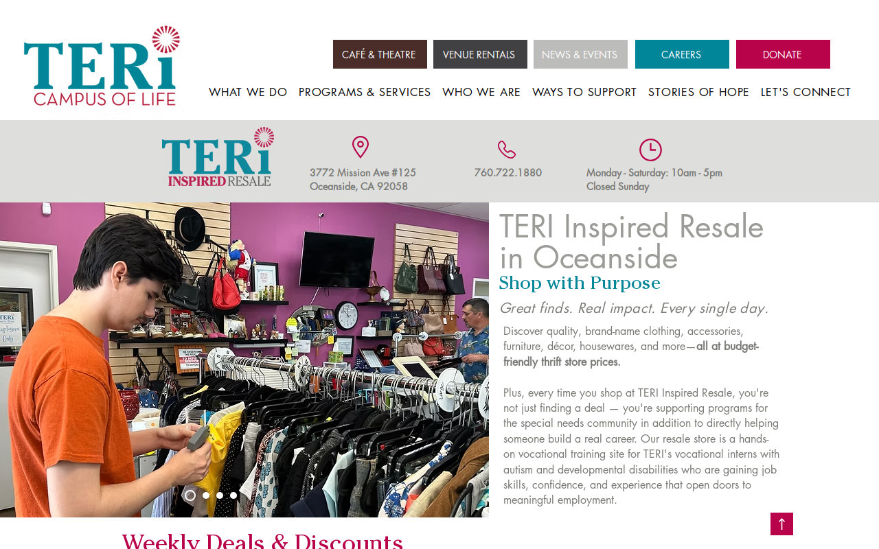 TERI Inspired Resale website preview