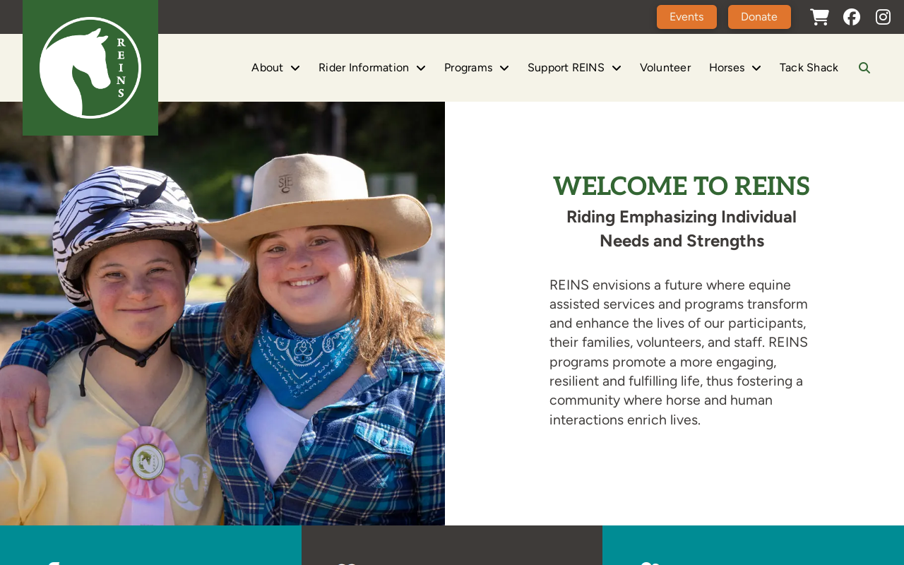 REINS Tack Shack website preview
