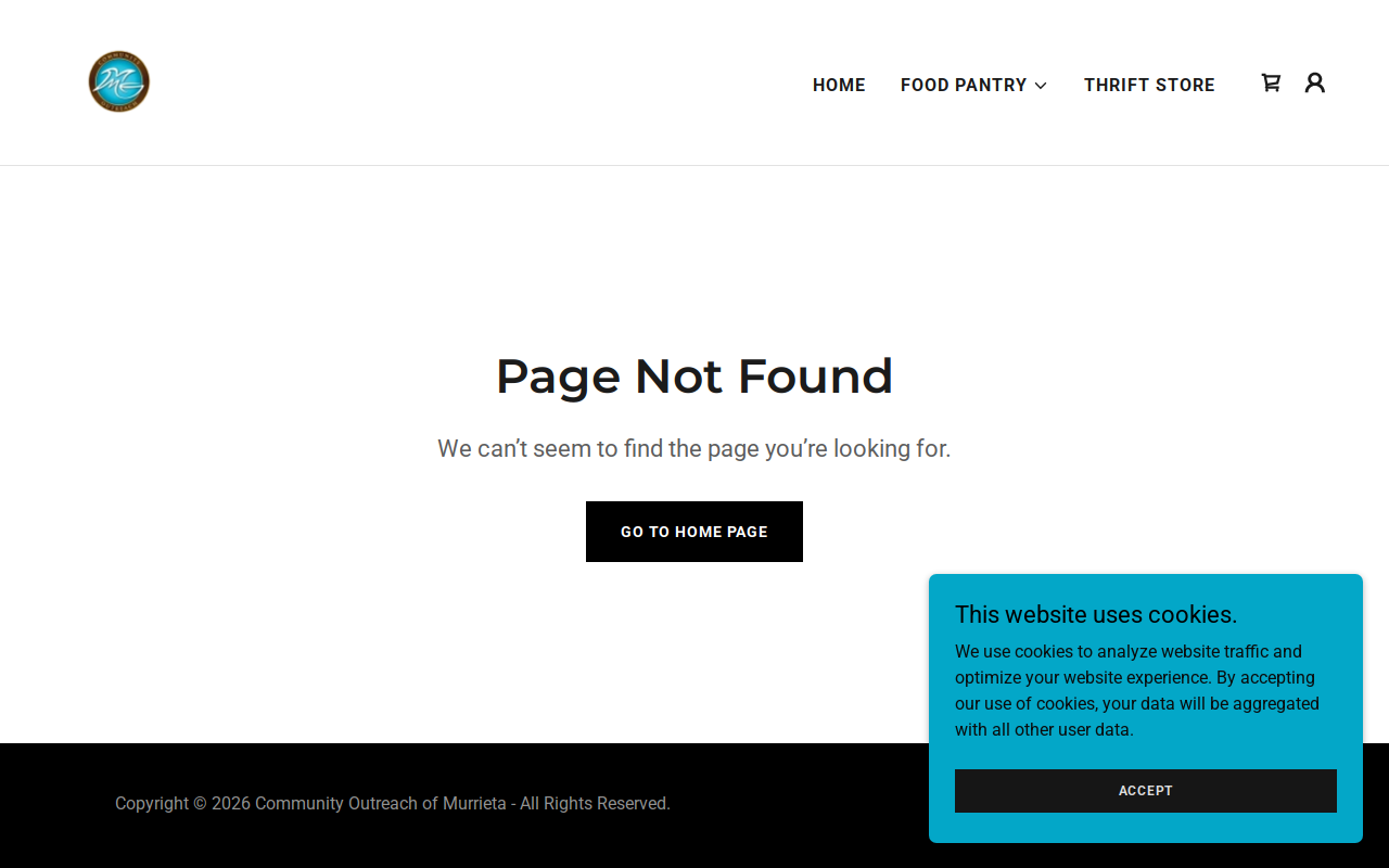Second Hand Treasures website preview