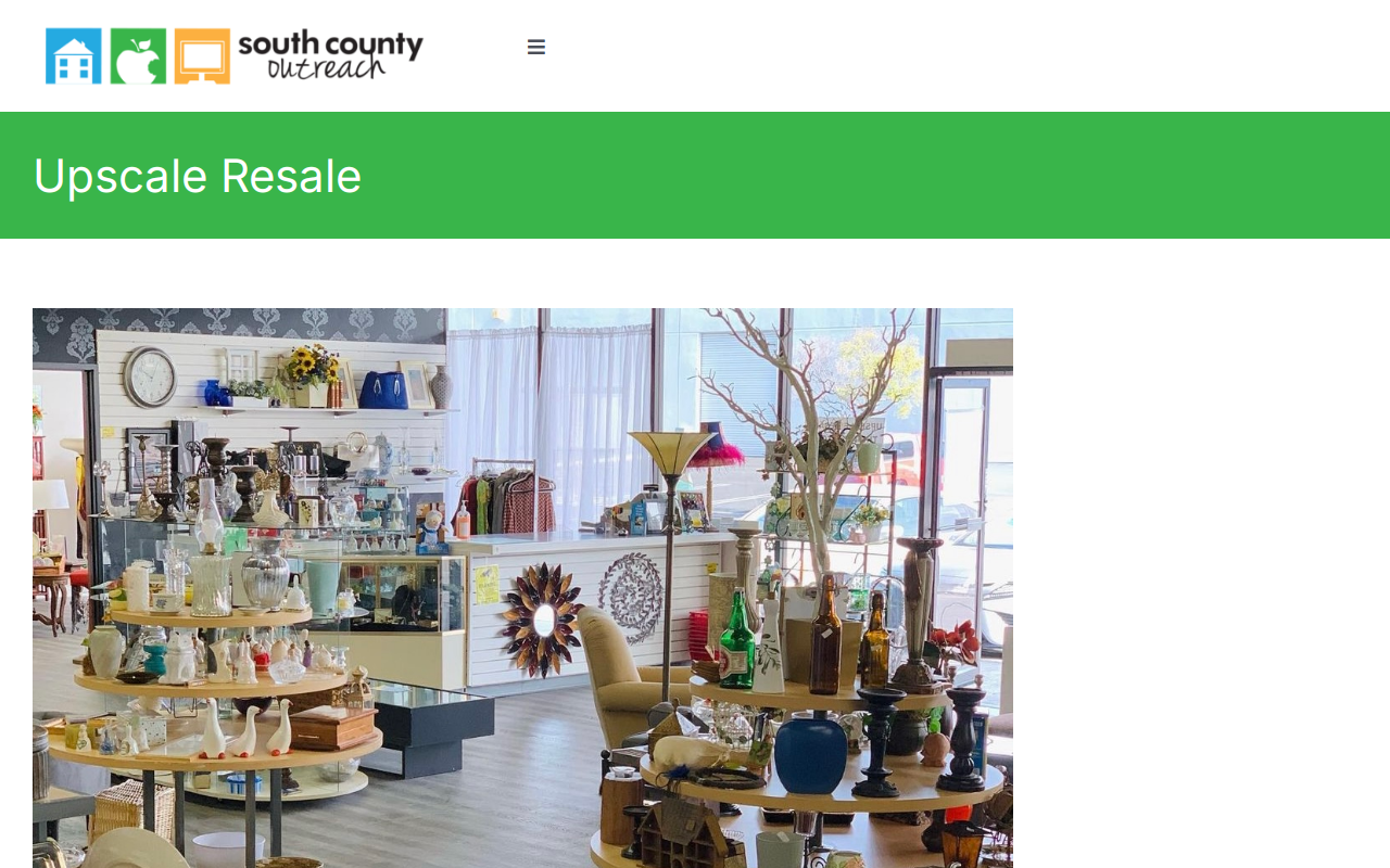 Upscale Resale Thrift Store website preview