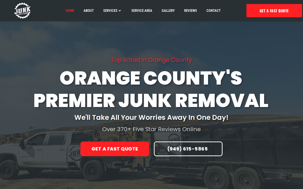 Junk & Co website preview