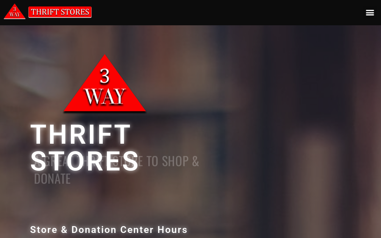 3 Way Thrift Store website preview