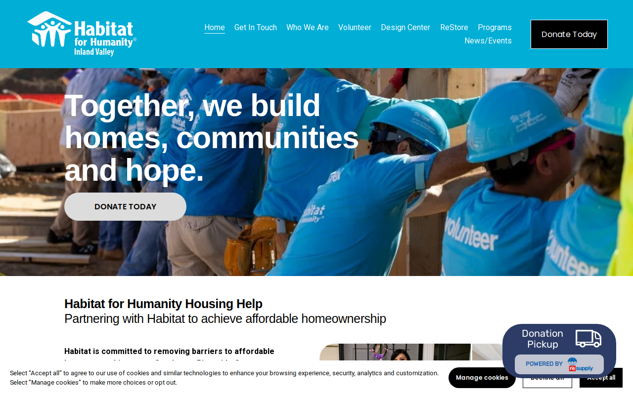 Habitat For Humanity Inland Valley-restore Lake Elsinore website preview