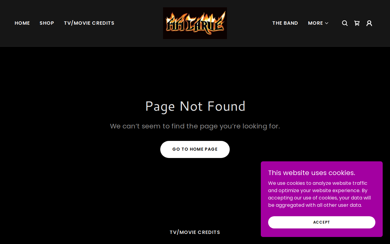 Larue'n'Roll Vintage Boutique website preview