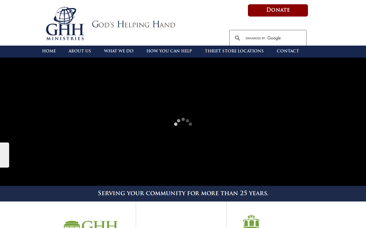 Ghh Ministries Thrift Store website preview