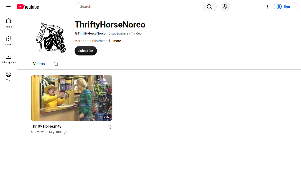 Thrifty Horse website preview