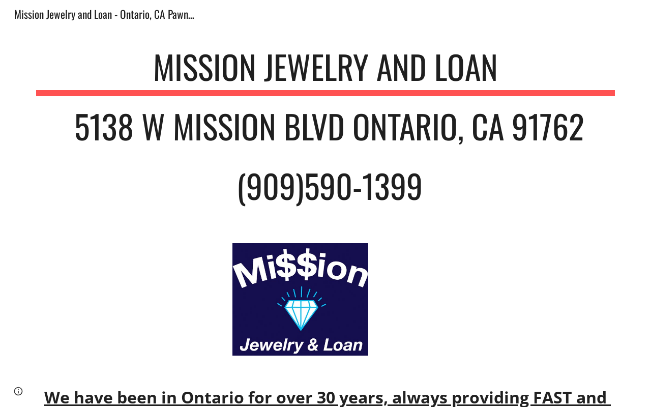 Mission Jewelry and Loan website preview