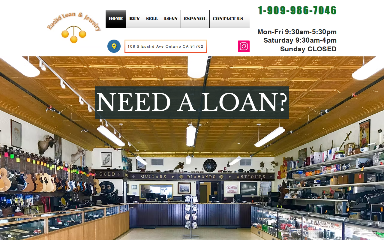 Euclid Loan & Jewelry Co website preview