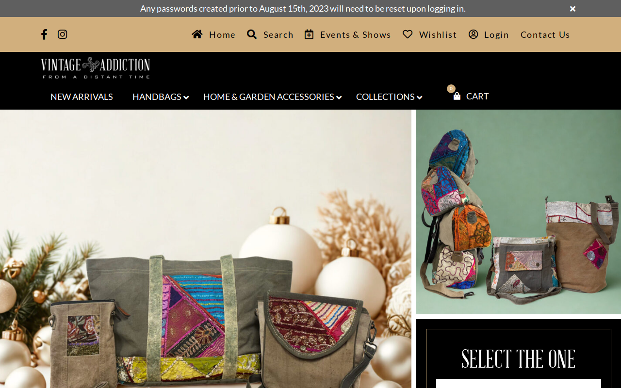 Vintage-Addiction.com website preview