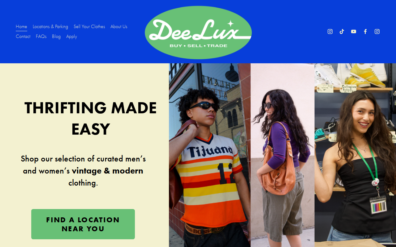 Dee Lux Buy Sell Trade website preview