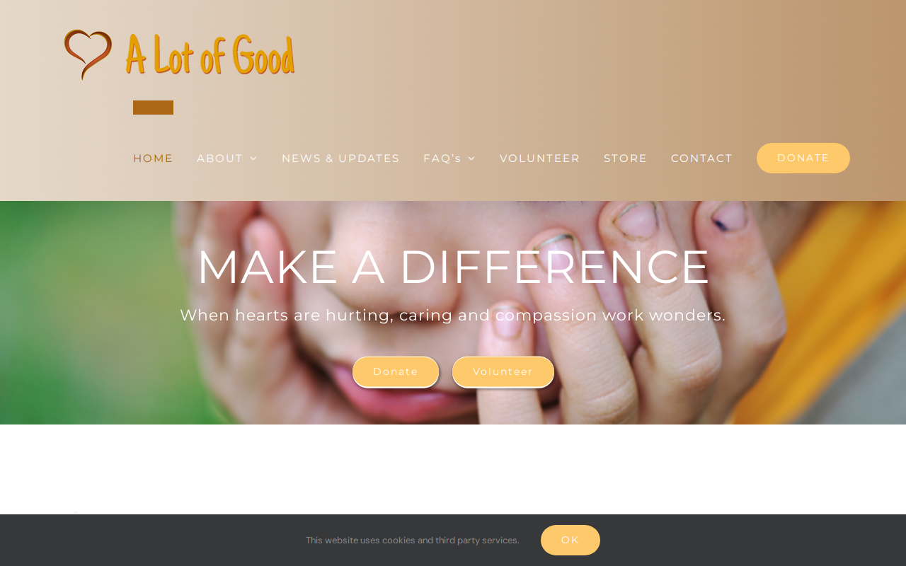 A Lot of Good website preview