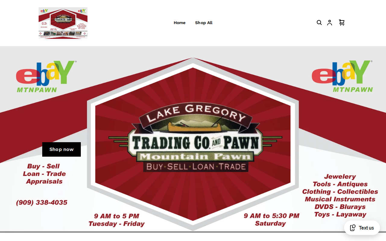 Mountain Pawn website preview