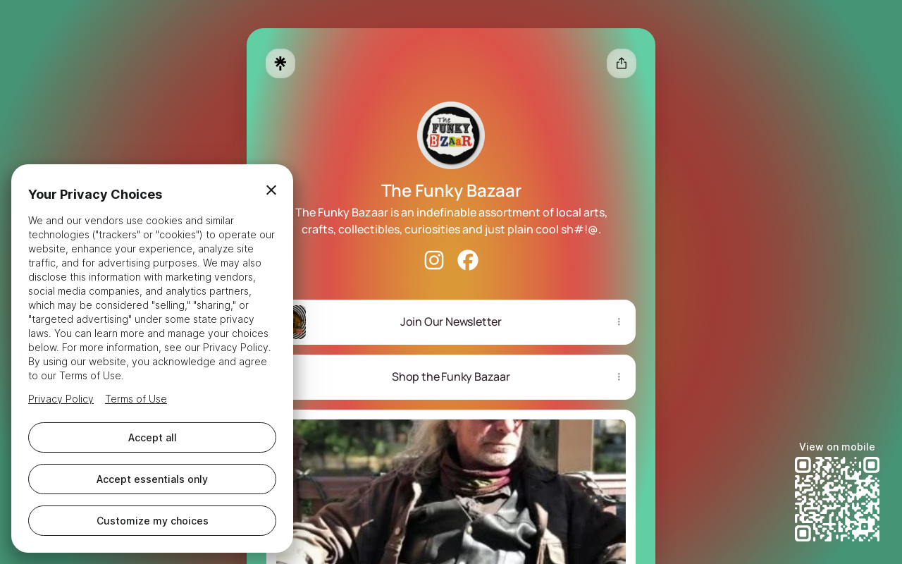 The Funky Bazaar website preview