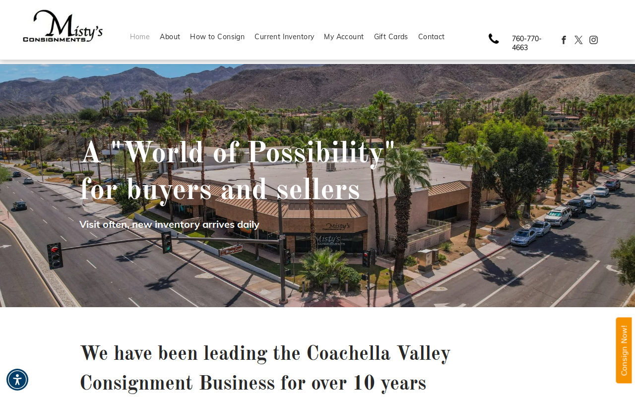 Misty's Consignments website preview