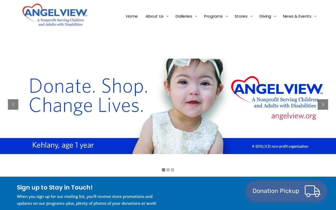 Angel View website preview