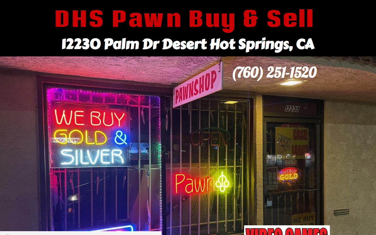 DHS Pawn Buy and Sell website preview