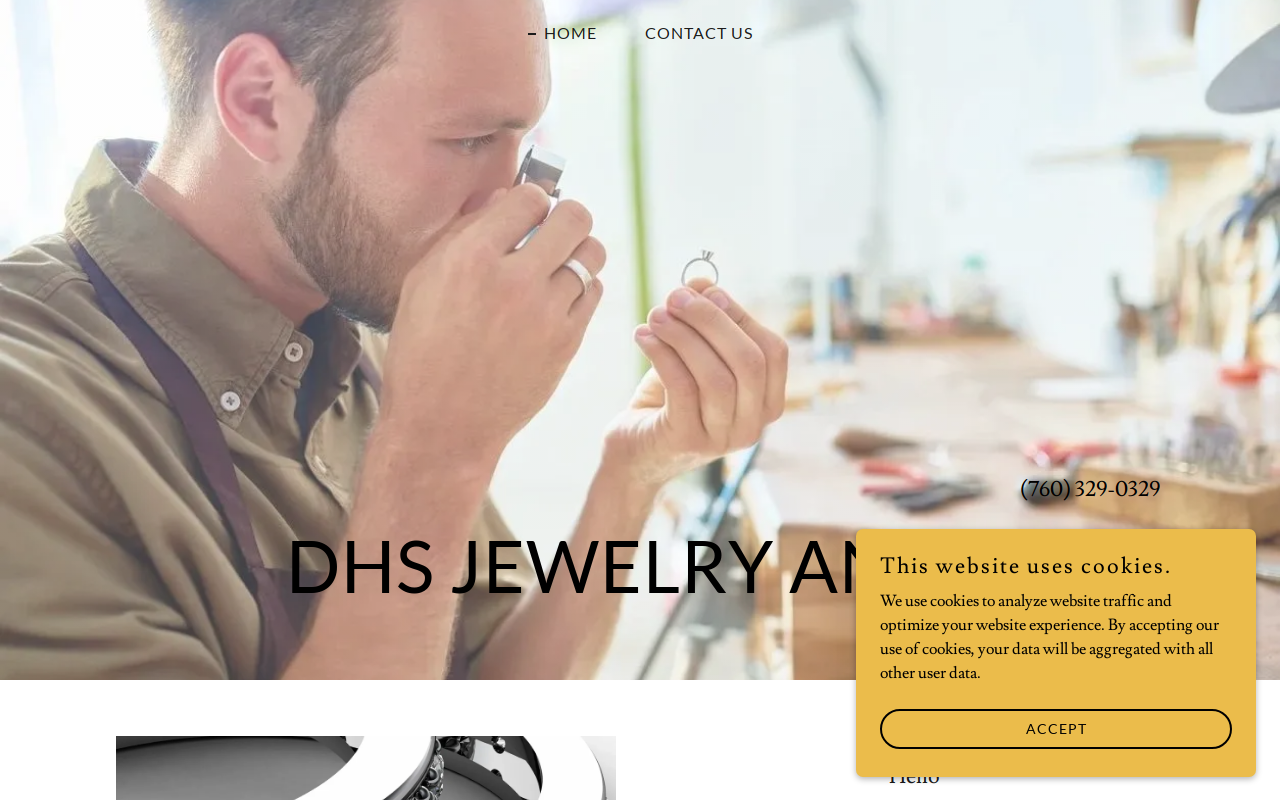 DHS Jewelry and Loan website preview