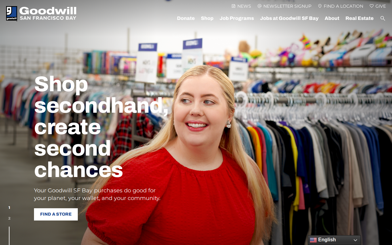 Goodwill Clearance Center website preview