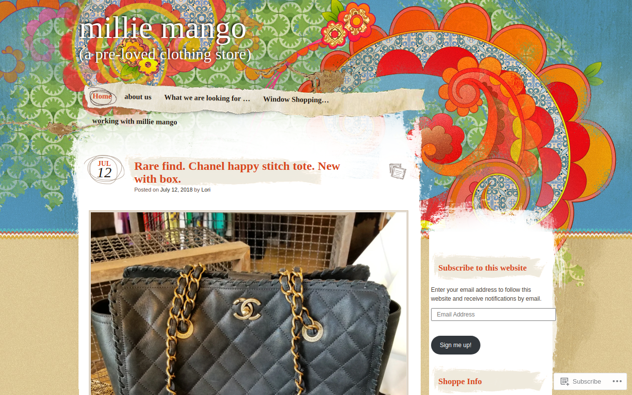 Millie Mango website preview