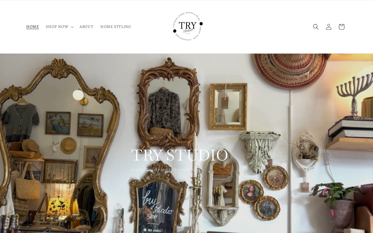 Try studio shop website preview