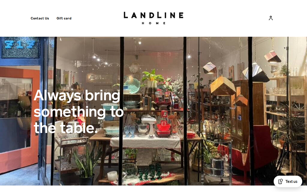 Landline Home website preview