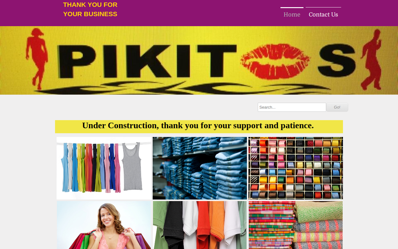 Pikitos Thrift Store website preview