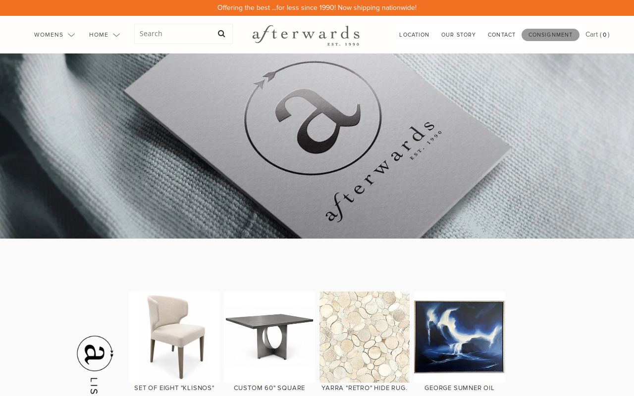 afterwards website preview