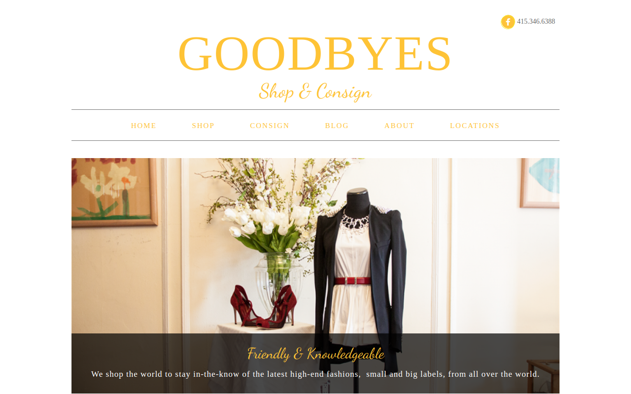 Goodbyes website preview
