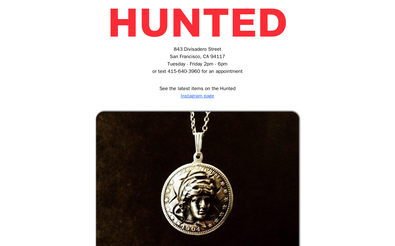 Hunted website preview