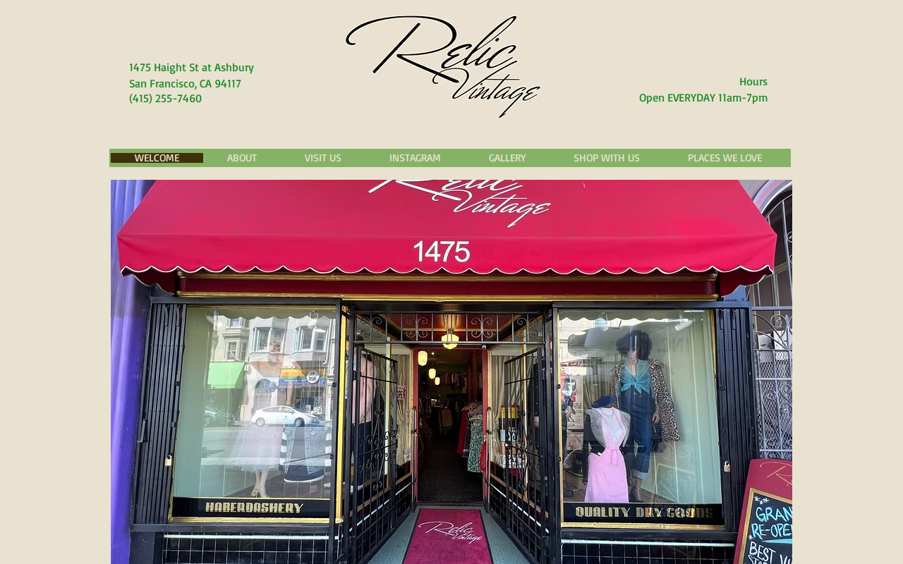 Relic Vintage website preview
