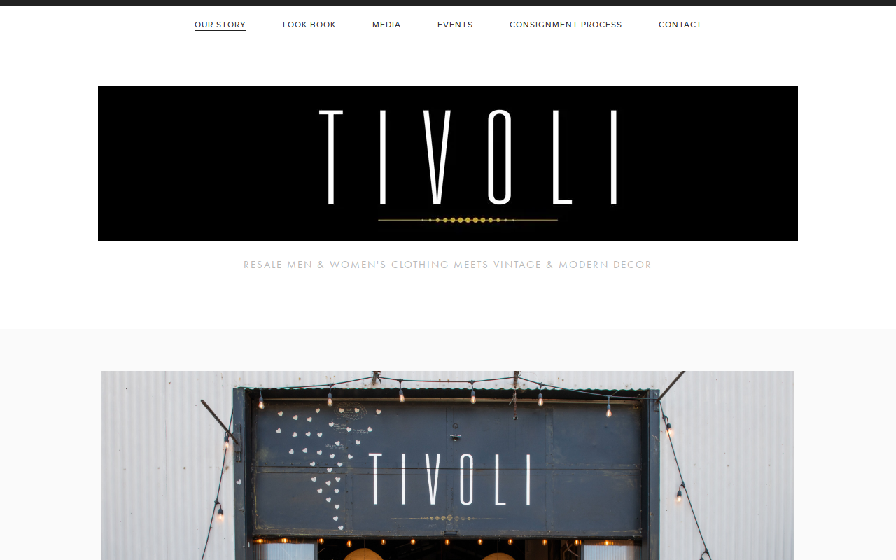 Tivoli Decor website preview
