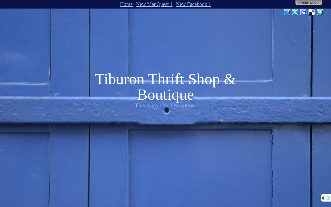 Tiburon Thrift Shop website preview