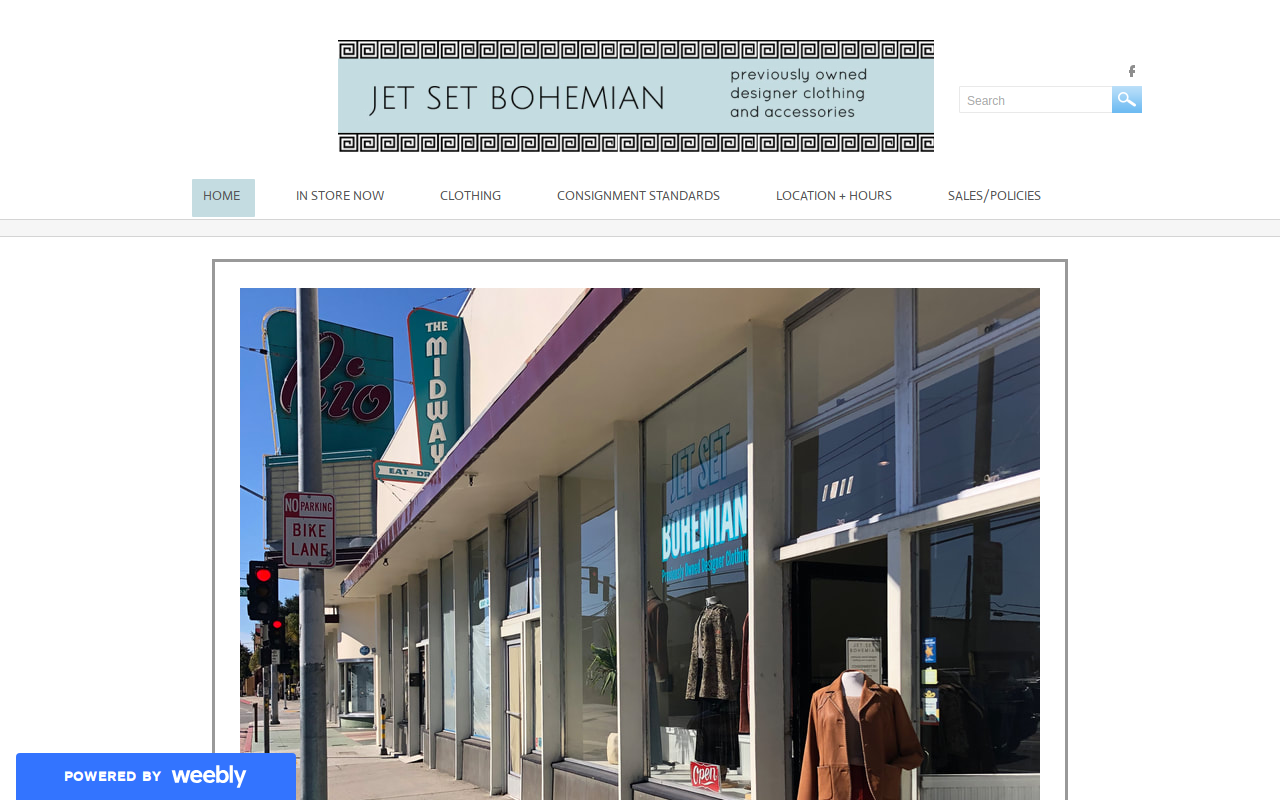 Jet Set Bohemian website preview