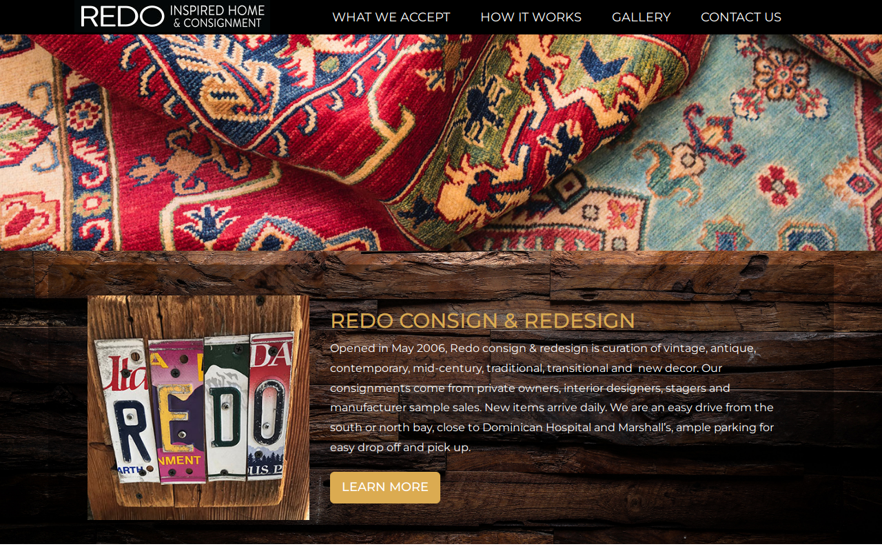 Redo Consign & Redesign website preview