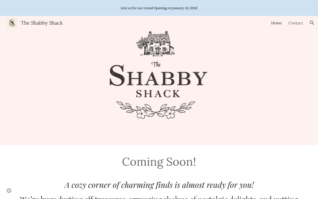 The Shabby Shack website preview