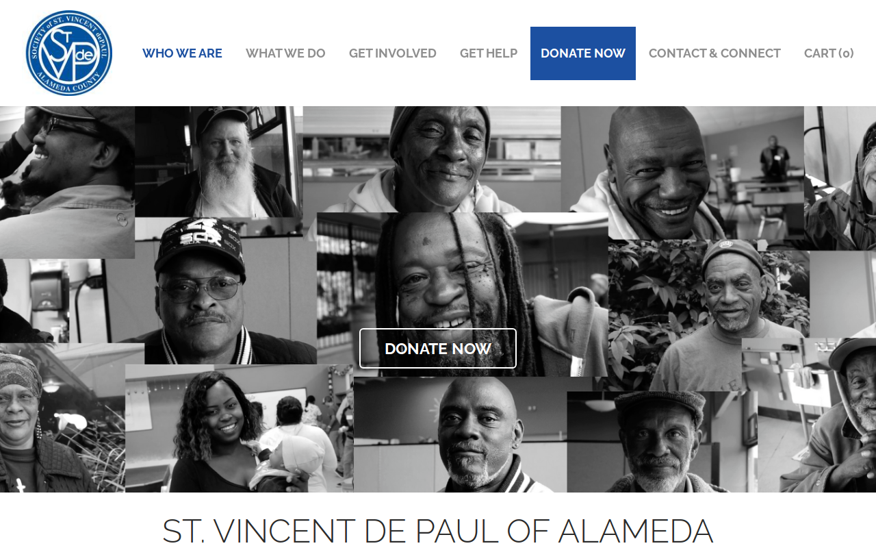 SVDP Thrift website preview