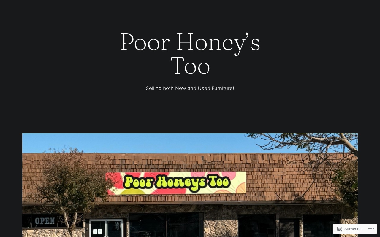 Poor Honeys Too website preview