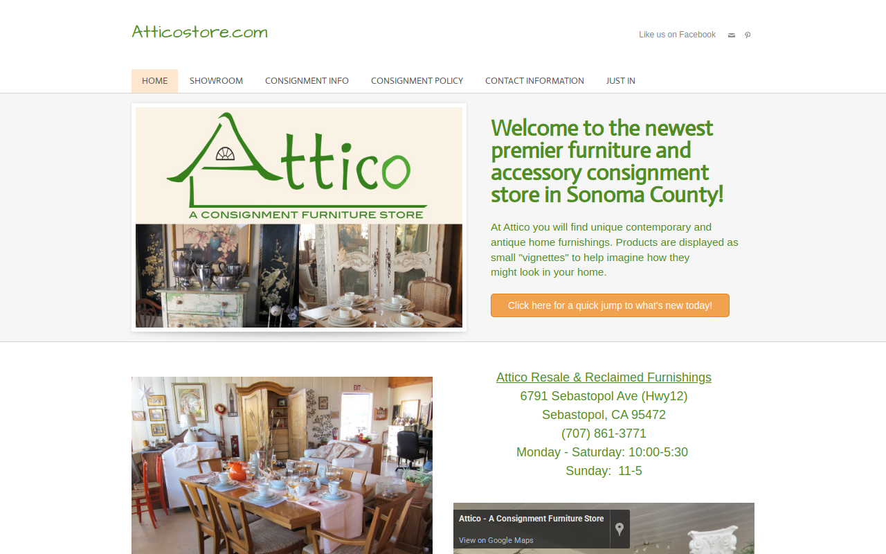 Attico website preview