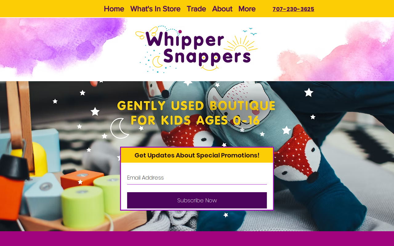 Whipper Snappers website preview