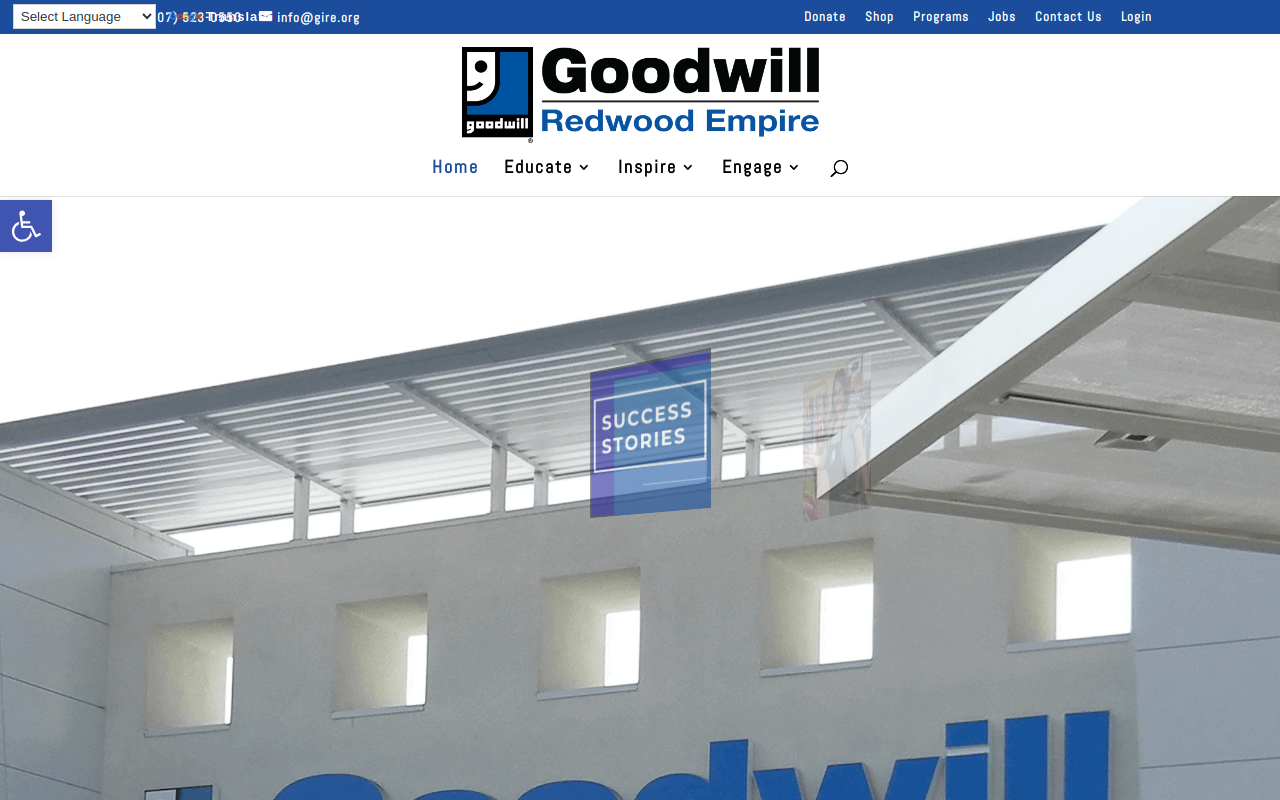 Goodwill - Redwood Empire website preview