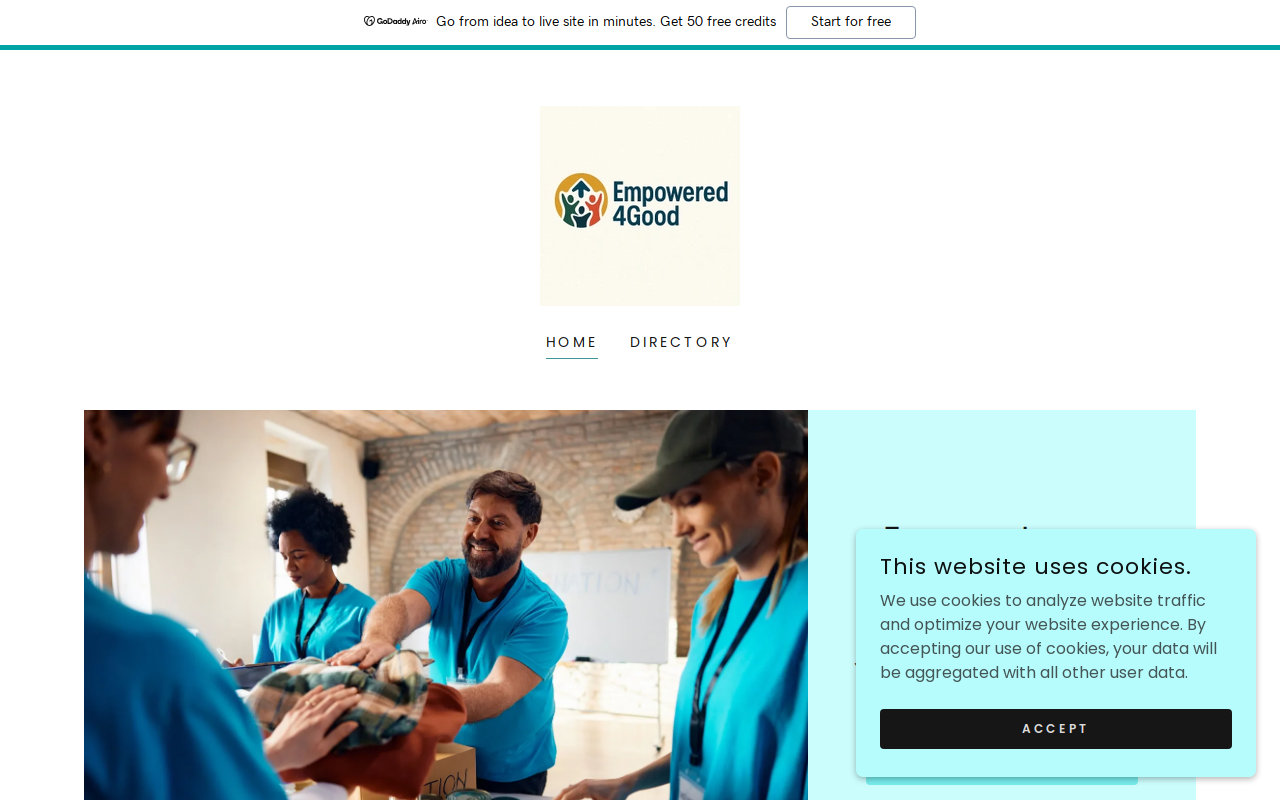 Empowered4Good website preview