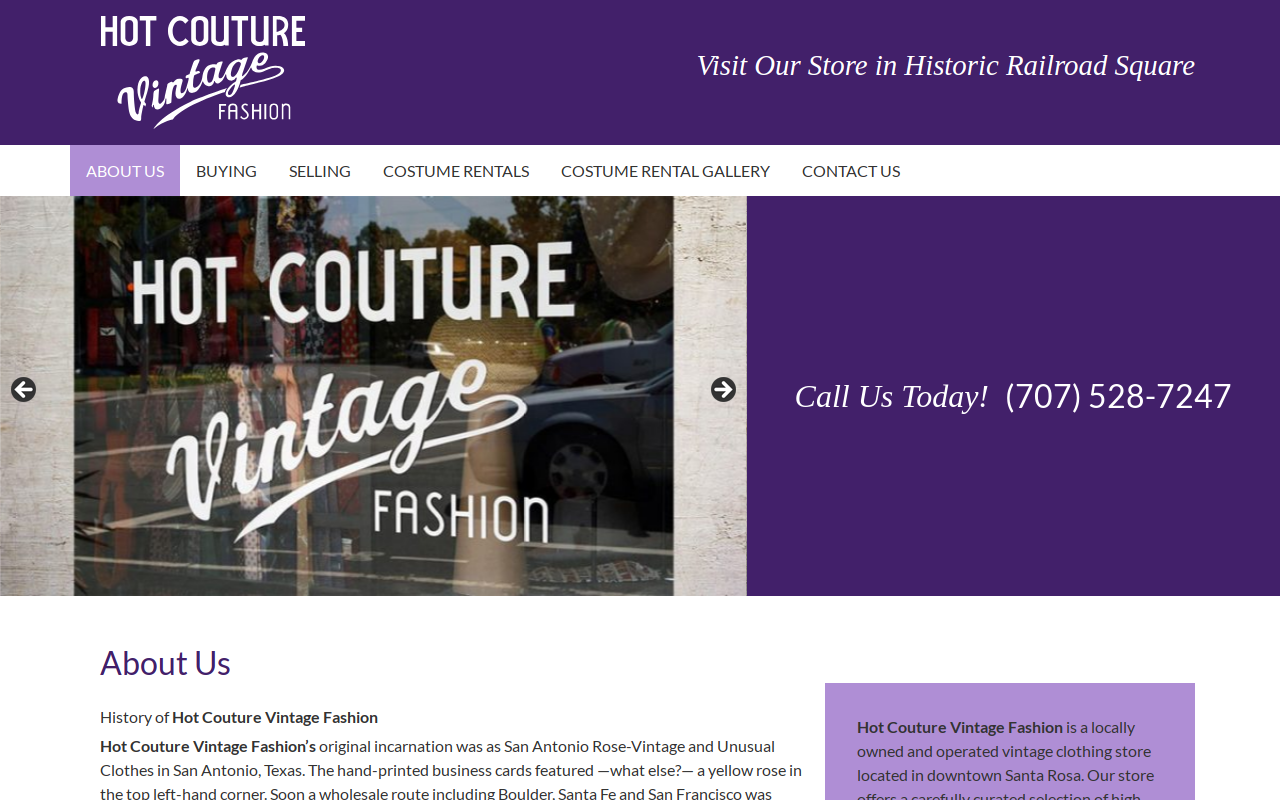 Hot Couture website preview
