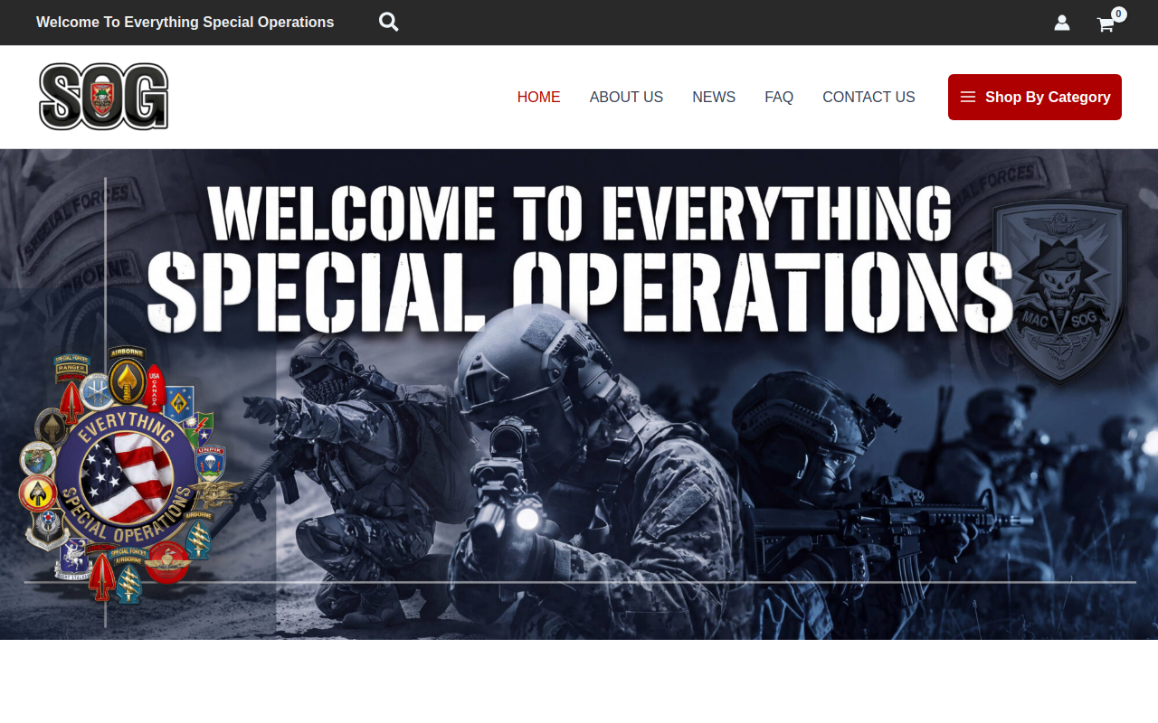 Special Operations Group website preview