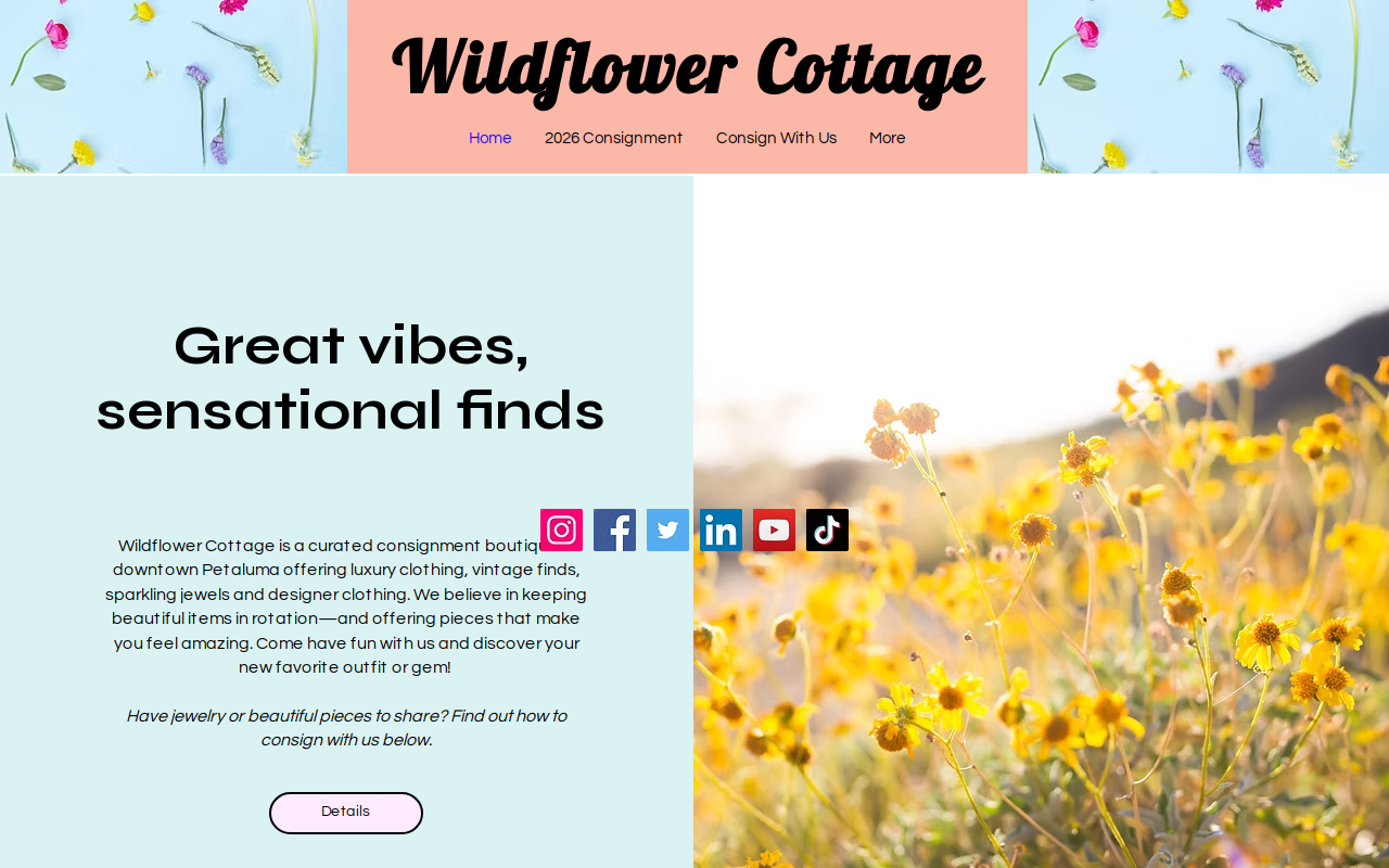 Wildflower Cottage website preview