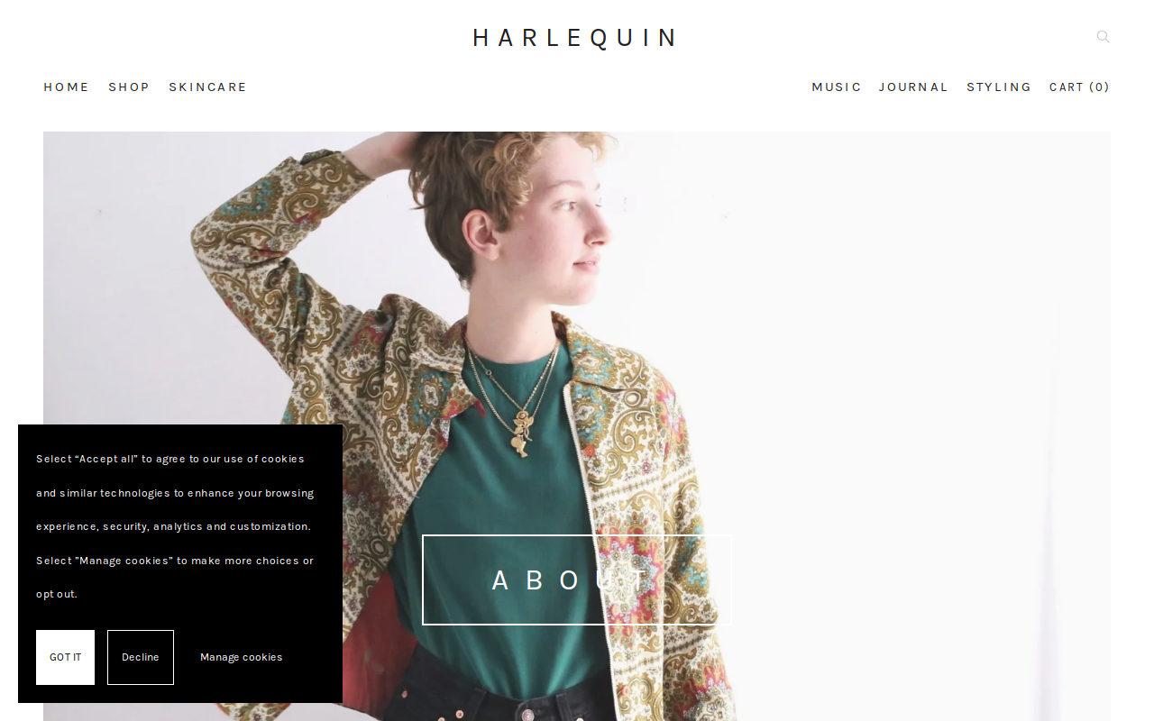 Harlequin Duncans Mills website preview