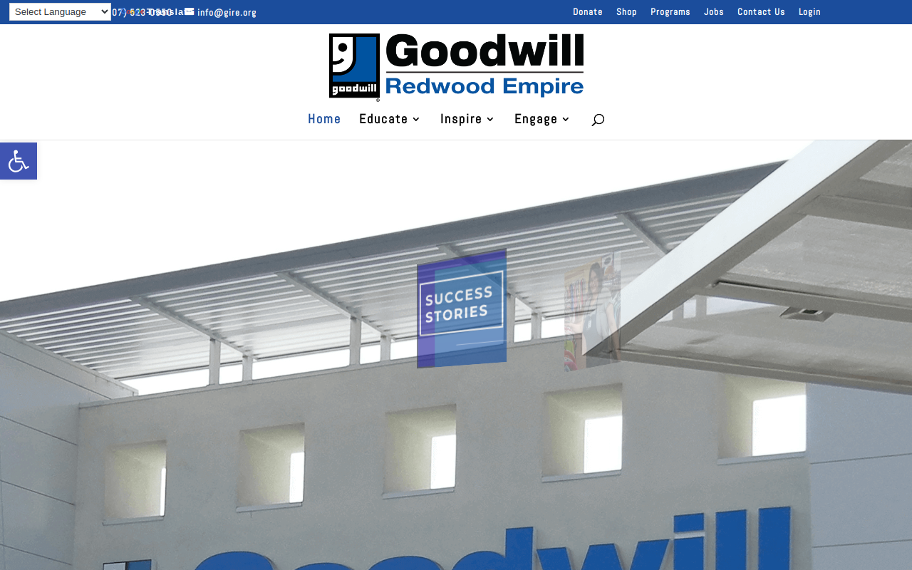 Goodwill - Redwood Empire website preview
