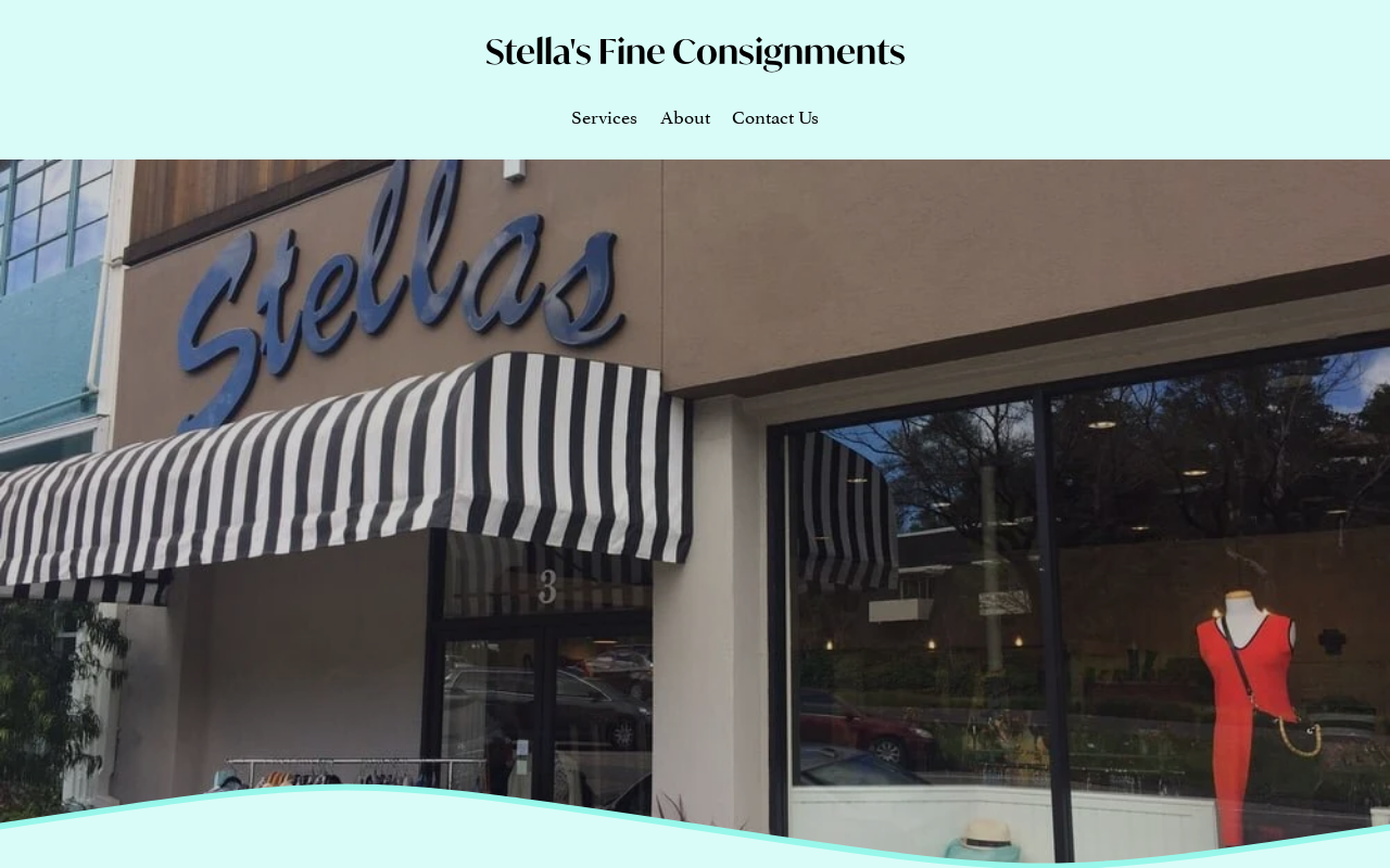 Stella's Consignment website preview