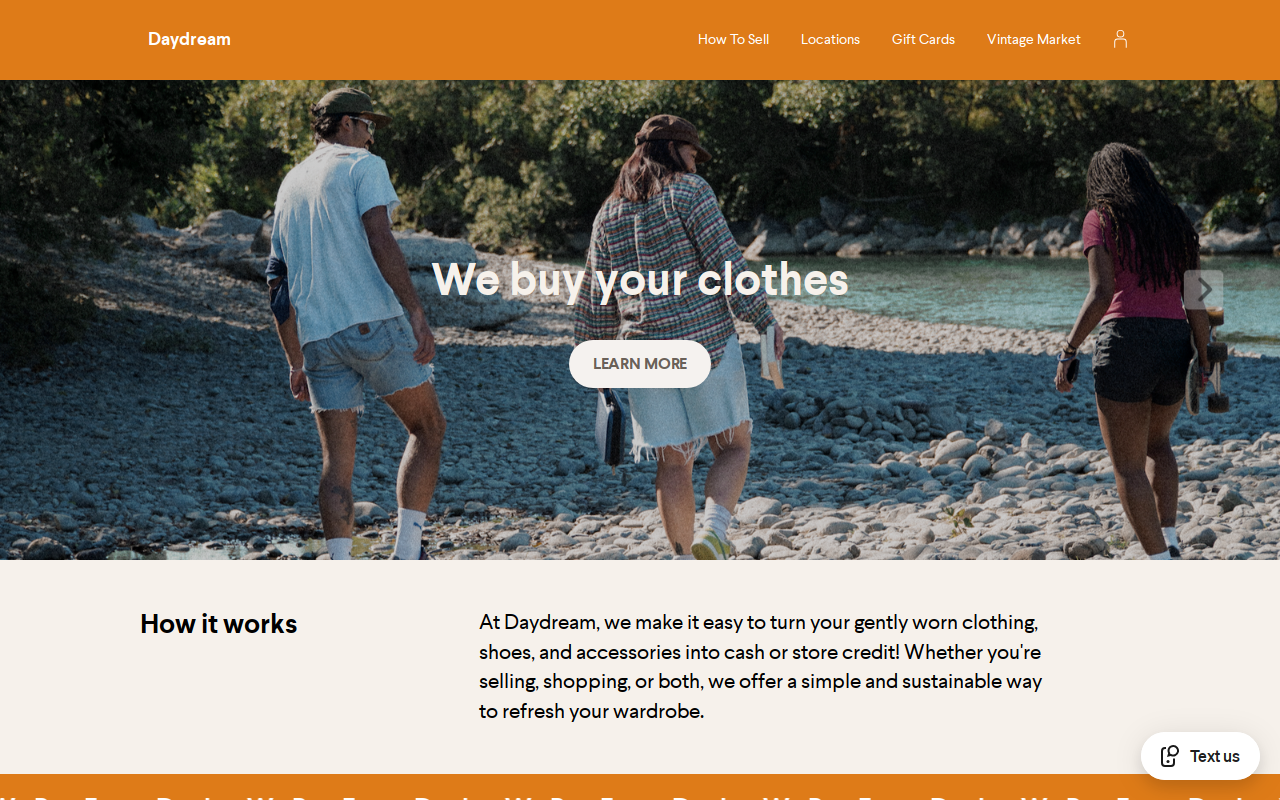 Daydream Eureka website preview