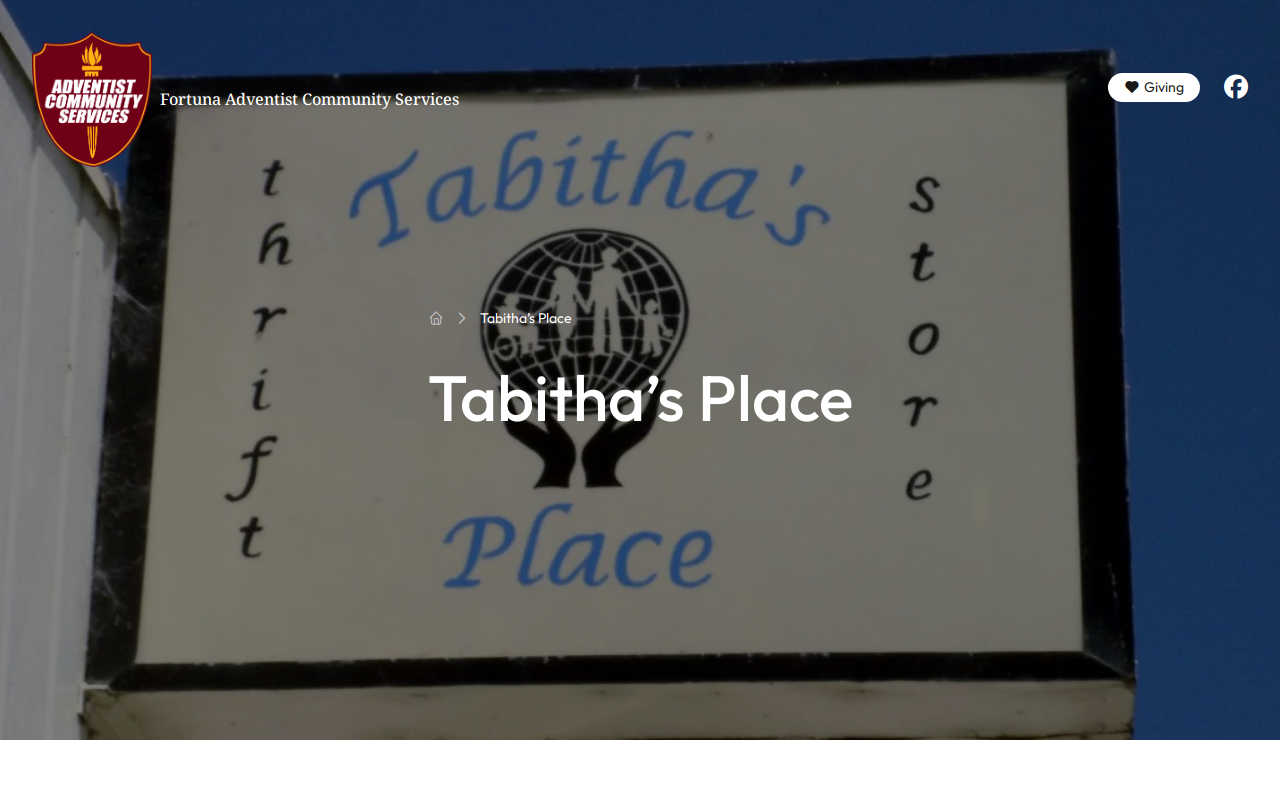 Tabitha's Place website preview