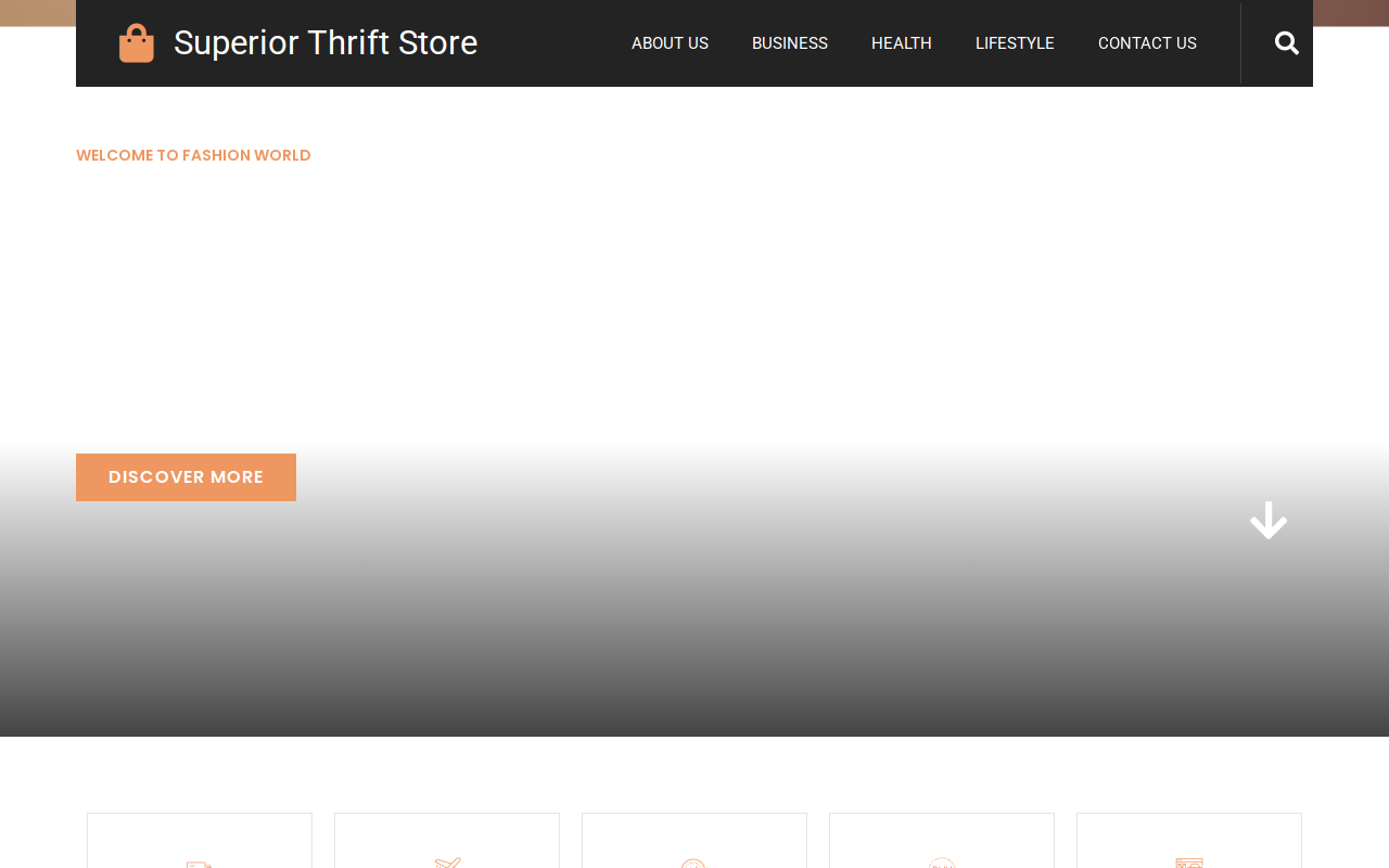 Superior Thrift Store website preview